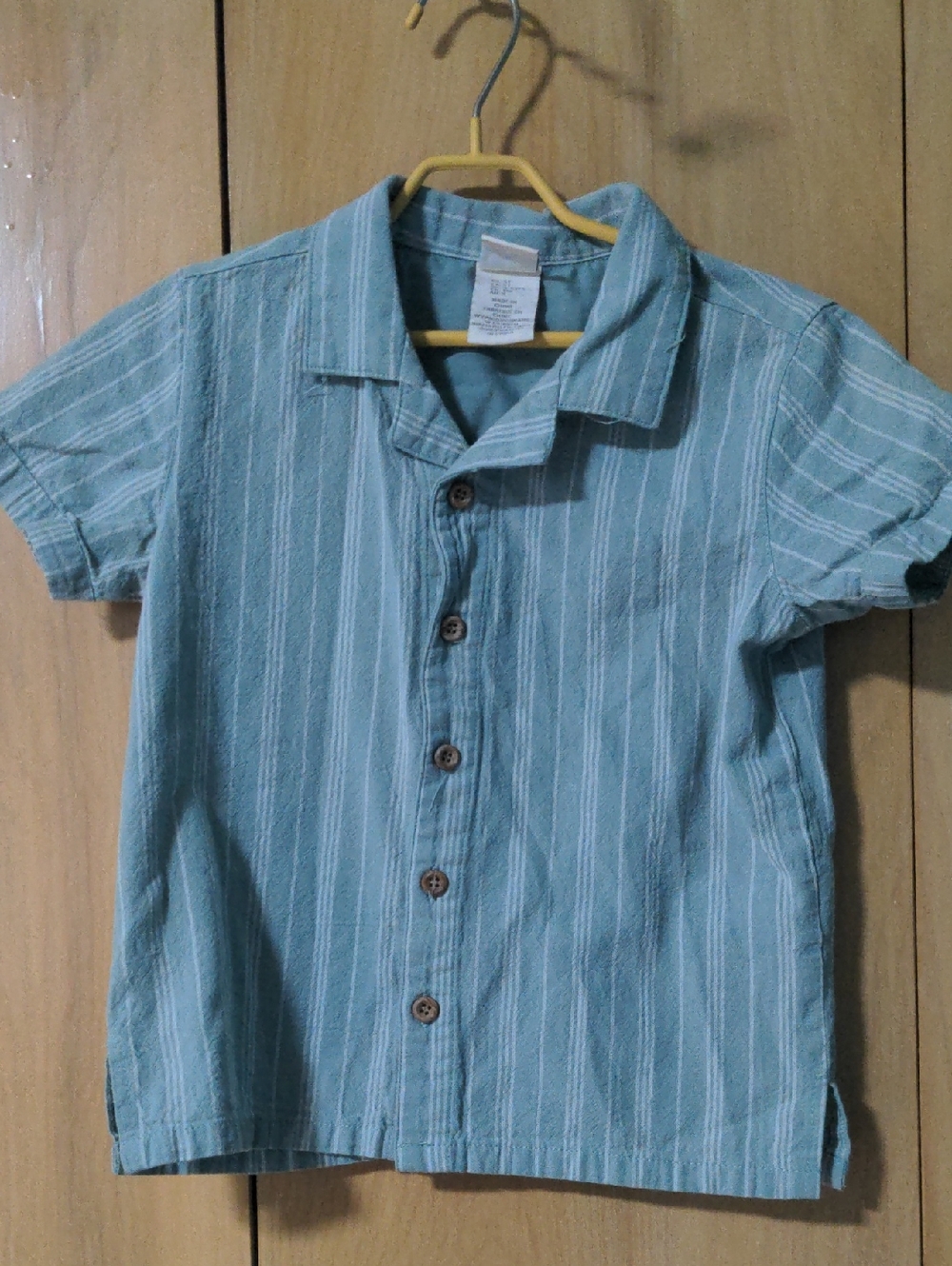 C&C California Blue Striped Short-Sleeve Button-Down Shirt